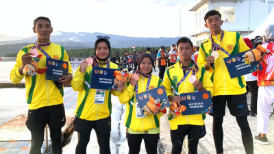 Atlet Dayung Kelumpang Raih Medali Perunggu di PON XX Papua