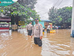 Musim Hujan Tiba, Kapolsek Melak Imbau Masyarakat Untuk Waspadai Banjir