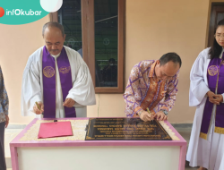 Sahadi Resmikan Pastori Pos Pelkes GPIB Kanaan Barong Tongkok