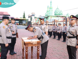 Kapolres Kubar Pimpin Upacara Sertijab Kabag Ops dan Kasat Intelkam
