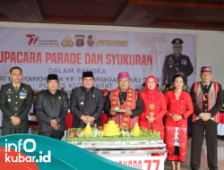 Peringati HUT Bhayangkara, Polres Kubar Gelar Syukuran di Alun-alun Itho