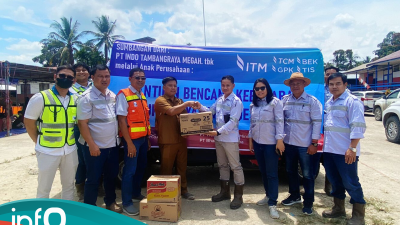 Peduli Korban Kebakaran di Muhur, ITM Melak Grup Salurkan Bantuan Sembako dan Obat