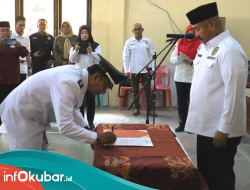Edi Damansyah Lantik PAW Kepala Desa Purwajaya