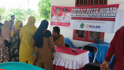Lurah Bukit Biru Apresiasi Pelaksanaan Operasi Pasar Murah Disperindag Kukar