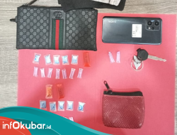 Bawa 25 Poket Sabu, Residivis Narkoba di Kubar Kembali Ditangkap Polisi