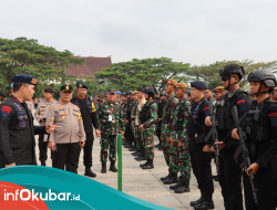 Jelang Kedatangan Presiden Jokowi ke Kubar, Tim Pengamanan Gelar Apel Kesiapan