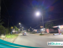 Pemkab Gelontorkan Rp3,5 Miliar, Jalanan Melak Kini Terang di Malam Hari