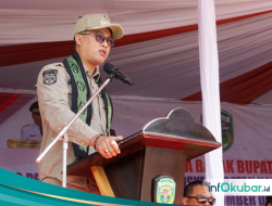 Pengukuhan BPK di 17 Kampung, Camat Damai: Perjuangkan Aspirasi Rakyat