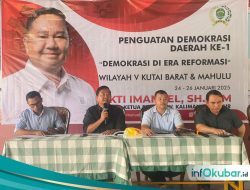 Bangun Demokrasi Pancasila, Ekti Imanuel Gelar Sosbang di Linggang Bigung