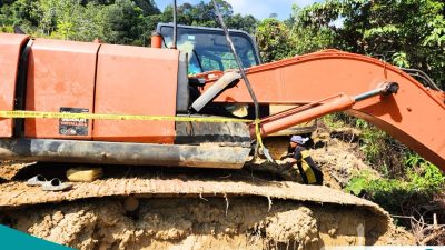 Polres Kubar Ungkap Kasus PETI di Sungai Kelian, 1 Tersangka dan Alat Berat Diamankan