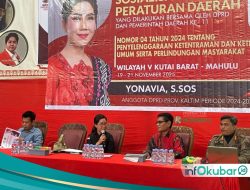 Yonavia Sosialisasikan Perda Nomor 04 Tahun 2024&nbsp;tentang Ketentraman dan Ketertiban Umum di Barong Tongkok