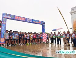 Hujan Tak Halangi Semangat, Ratusan Pelari Ramaikan Bupati Fun Run 5K