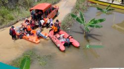 Enam Kampung di MMB Terdampak Banjir, BPBD Kubar Salurkan Bantuan Logistik