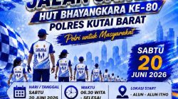Jalan Santai HUT Bhayangkara di Alun-Alun Itho, Motor dan Elektronik Menanti