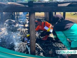 Dugaan Korsleting Picu Kebakaran di Long Iram, Tiga Pintu Hunian dan Perpustakaan SD Hangus