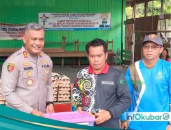 Peduli Korban Longsor di Muara Bunyut, Kapolres Serahkan Bantuan Sembako